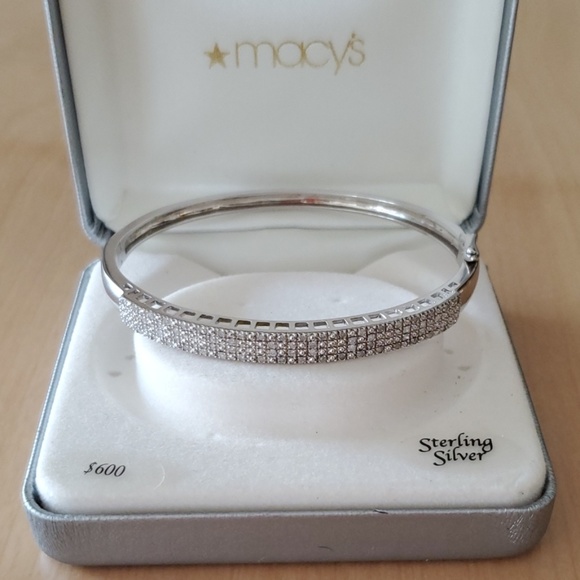Silver Infinity Diamond Bracelet – Steven Singer Jewelers Sterling Silver diamond bracelet